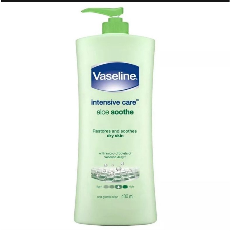 vaselin lotion intensive care aloe soothe 400ml