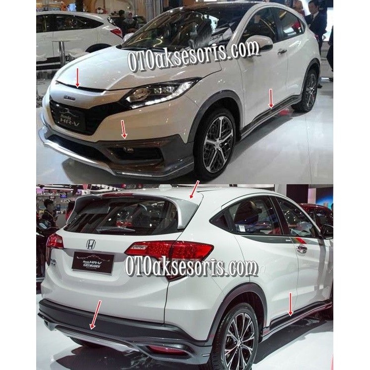 Paket Bodykit Mugen Spoiler Grille Mugen Honda Hrv Shopee Indonesia