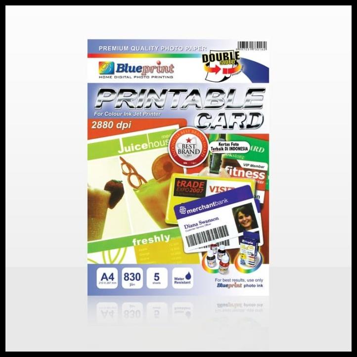 

TERBARU PRINTABLE CARD WHITE, / ID CARD WHITE BLUEPRINT A4 TERBARU