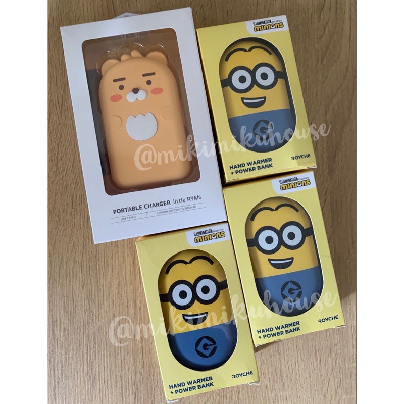 OFFICIAL MINION POWERBANK + HAND WARMER MINION POWER BANK MINIONS