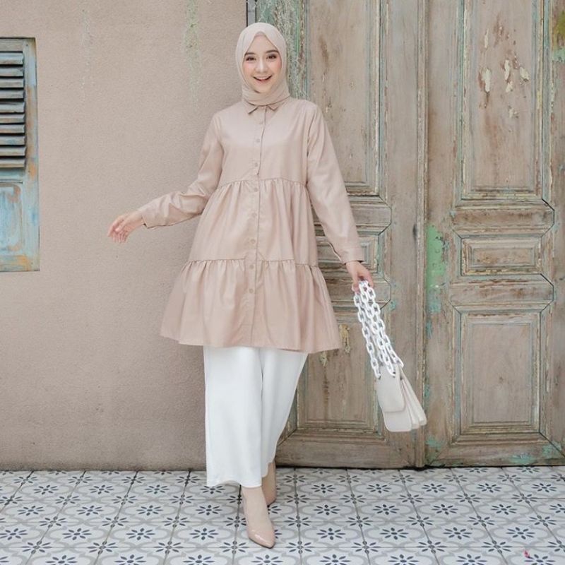 KALIYA TUNIK KANCING HIDUP / TUNIK KANCING HIDUP /FASHION WANITA