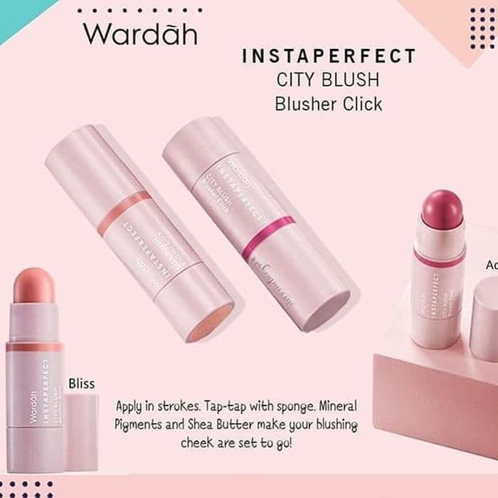 WARDAH INSTAPERFECT CITY BLUSH BLUSHER CLICK 5.6GR