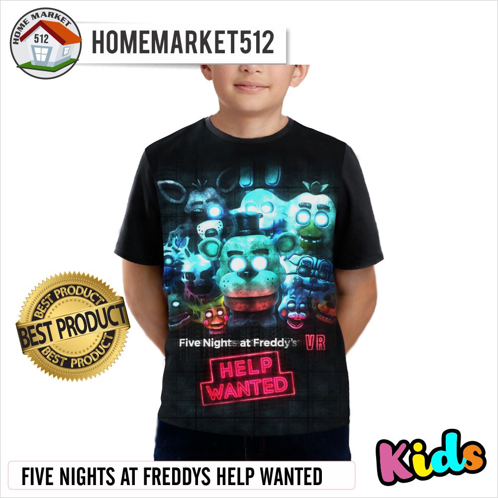 Kaos Anak  Five Nights At Freddys Help Wanted Kaos Anak Laki-Laki Dan Perempuan | HOMEMARKET512