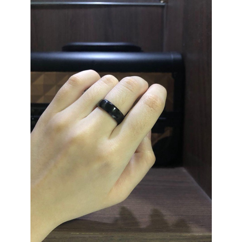 Cincin Alumunium Hitam Polos / Cincin Couple