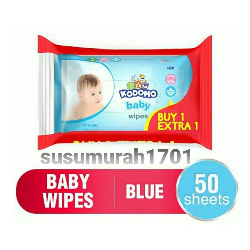 KODOMO Tisue Basah Buy 1 Extra 1 (50+50)