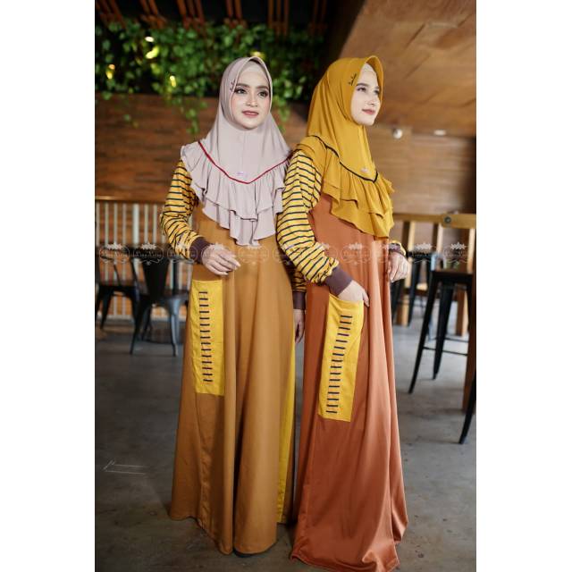 Gamis Kaos Sportif Caramel by Lina Livia