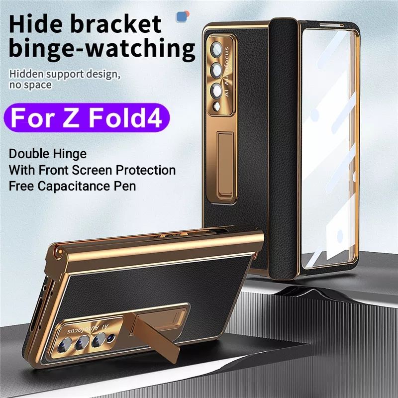 Case Samsung Galaxy Z Fold 3 4 5G Cover Double Hinge With Pen Slot