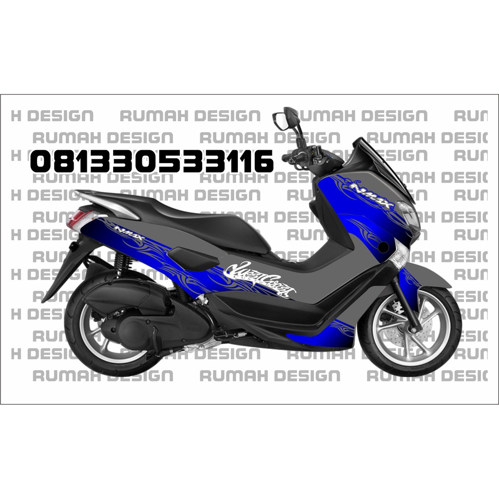 DECAL STICKER FULLBLOCK YAMAHA NMAX DUB CITY GREY