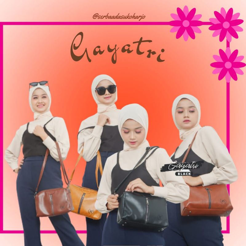 [FREE MASKER WAJAH] Tas Slempang Wanita Slingbag Gayatri by Moonzaya Original Brand | Agen Resmi Leb