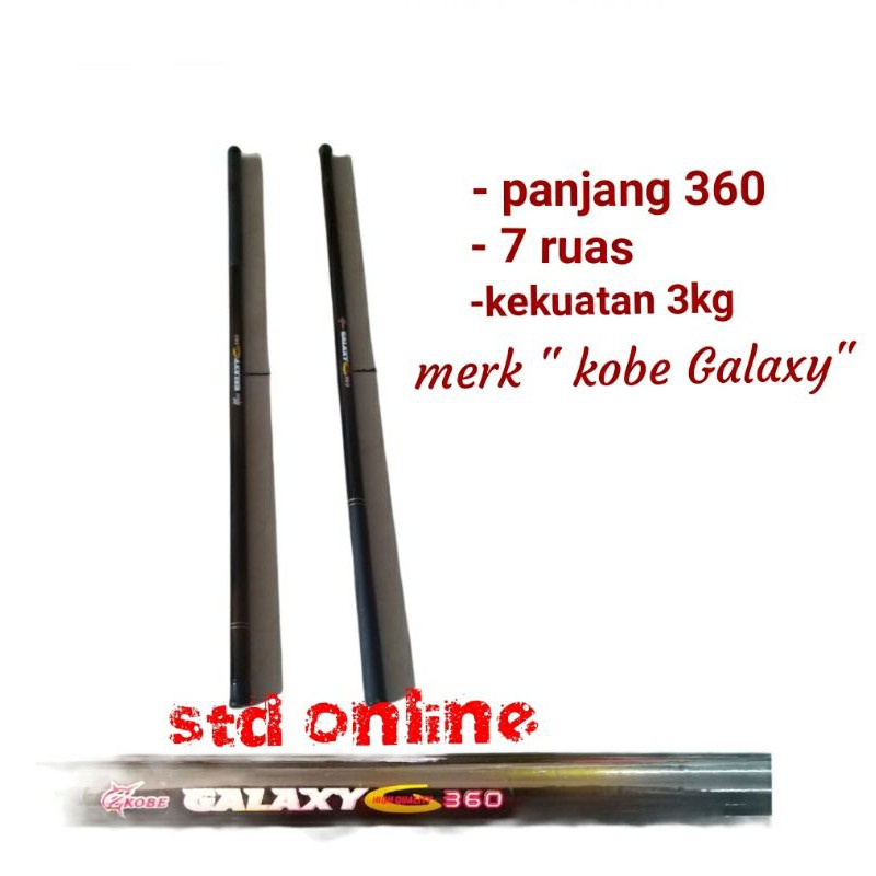 pancing tegek kobe galaxy 360 Joran tegek 360
