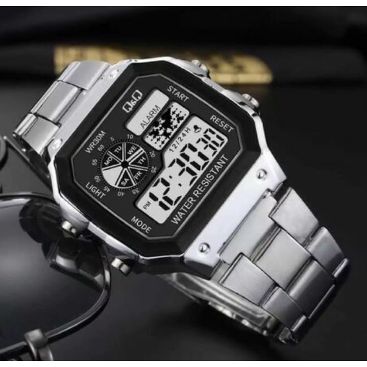 Jam Tangan Digital Pria Rantai + GRATIS Kotak