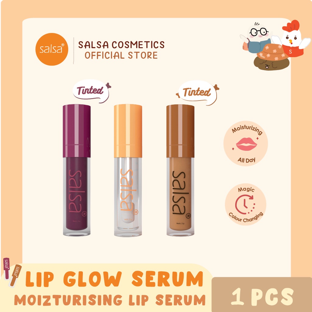 SALSA Lip Glow Serum - Moisturizing Serum Bibir TINTED COLOUR