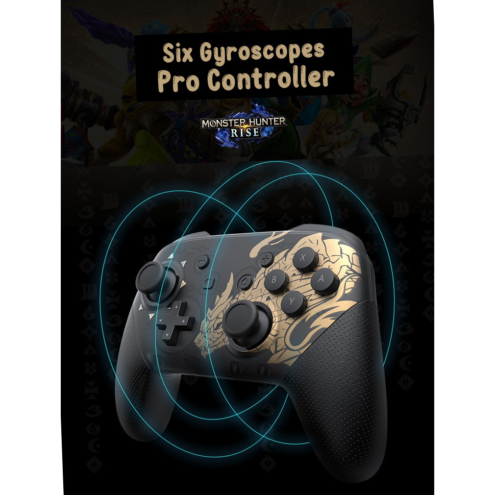 Pro Controller Monster Hunter Rise Nintendo Switch Stick Wireless