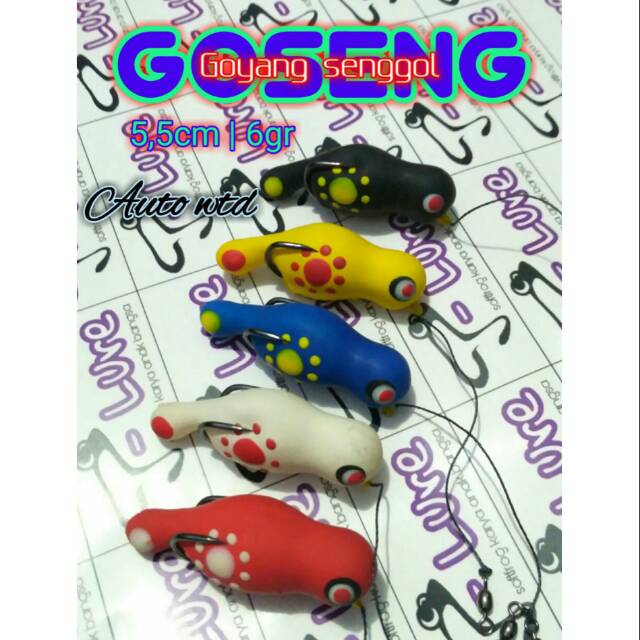 Soft Frog Geol T Lure Goseng Auto WTD Umpan Casting Toman dan Gabus