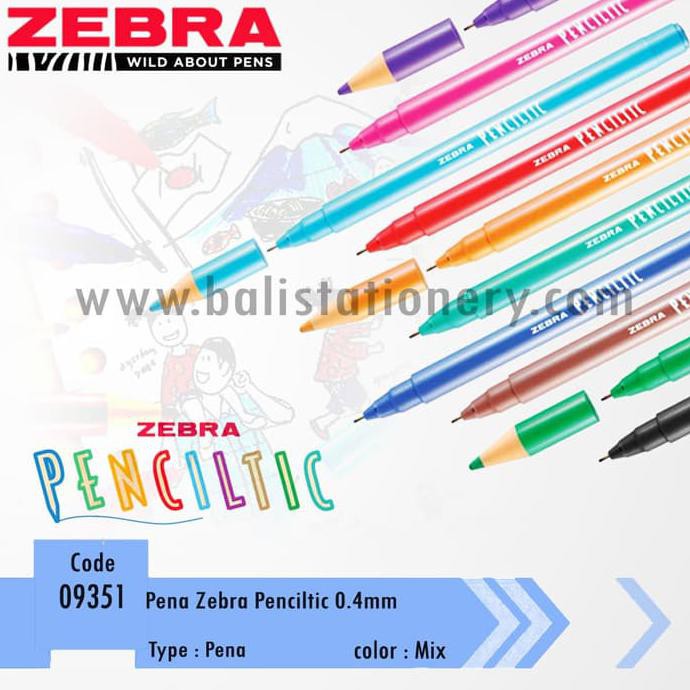 

Ready Oke] Pena Zebra Penciltic 0.4 Mm - 1 Set Isi 10