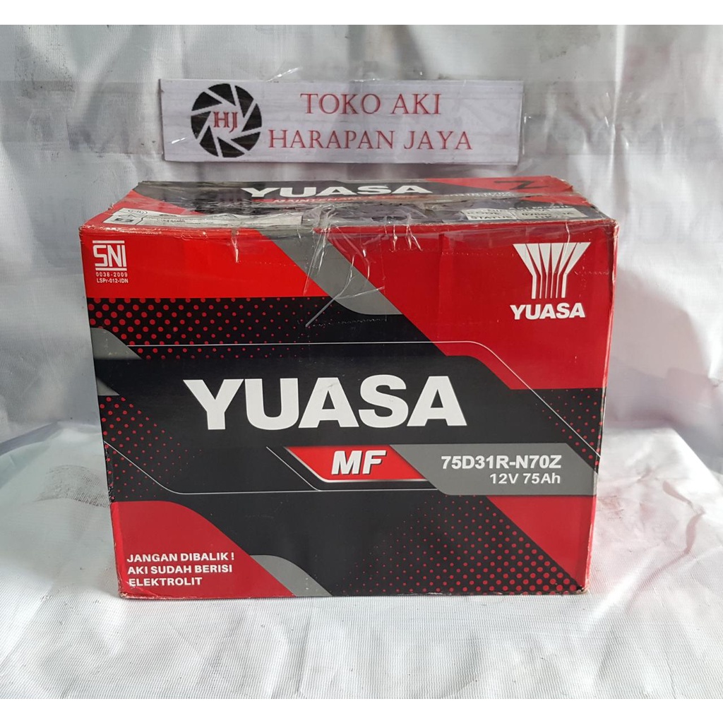AKI MOBIL YUASA MF N70Z (75AH) KERING