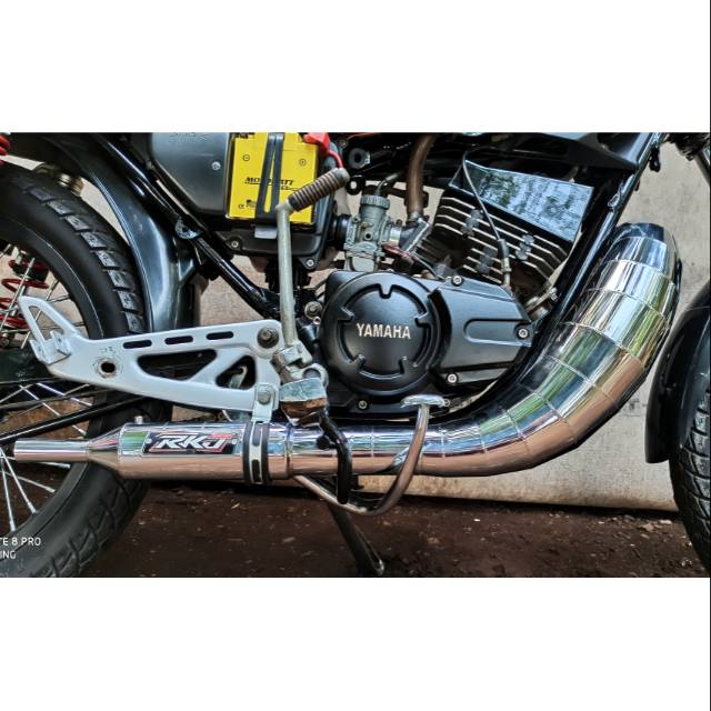 Knalpot RX-KING lobster telo chrome garing gurih RKJ racing