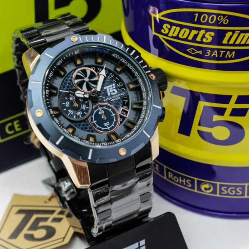 [ COD ] JAM TANGAN PRIA T5 H3787 ORIGINAL CHRONOGRAPH