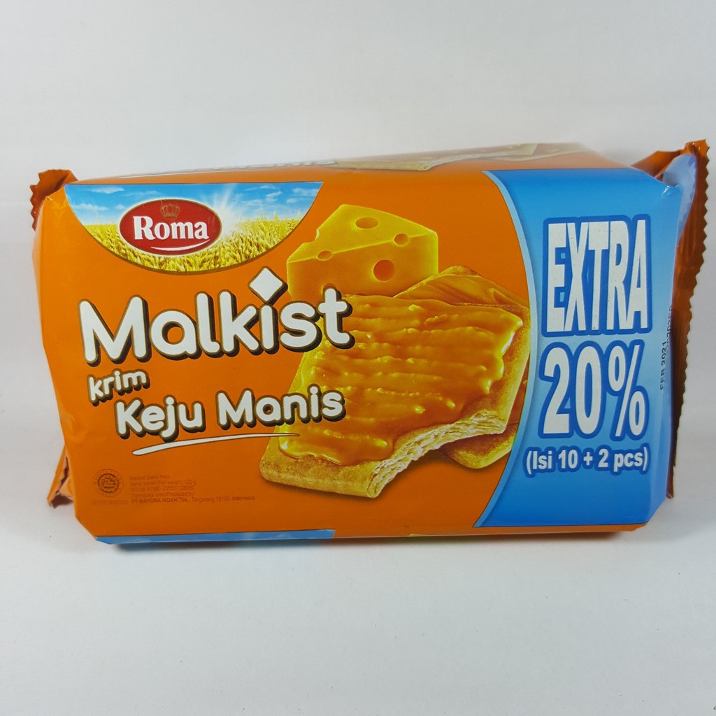 

Roma Malkist Keju Manis @115 Gr