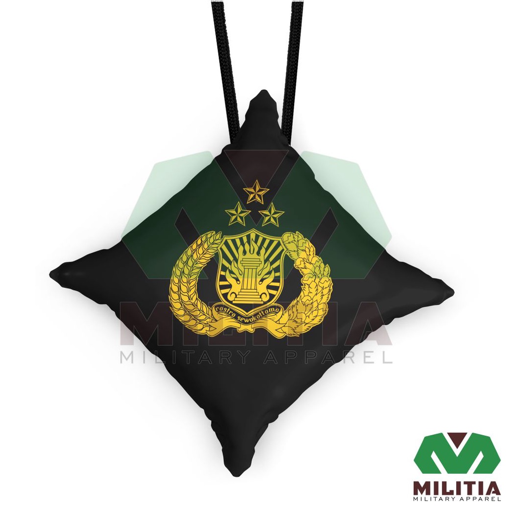 Gantungan Mobil Bantal POLRI - HITAM POLISI