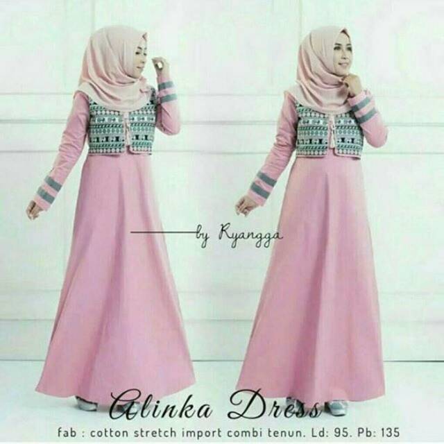 Alinka Dress / dress wanita / outer murah