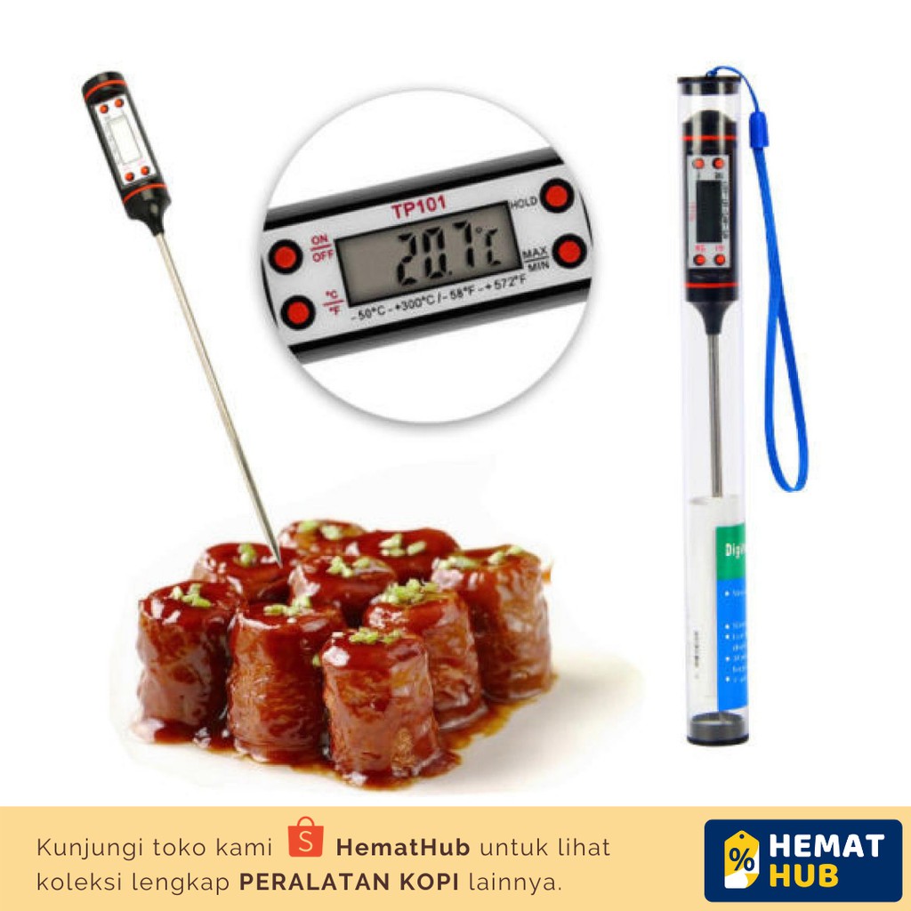 Termometer Digital Masak Thermometer Food Coffee Alat Pengukur Suhu Kopi Makanan Dapur