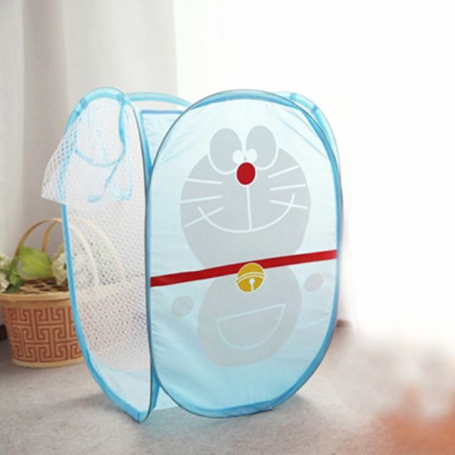 Tempat Baju Kotor Keranjang Cucian Laundry Bag Karakter Lucu bisa dilipat foldable kantong wadah