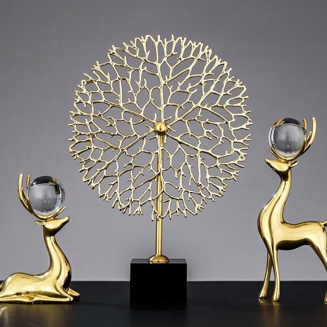 

Eksklusif Luxury Deer Crystal Ball Decoration Gold /Pajangan Mewah Rusa Emas Set Segera Dapatkan