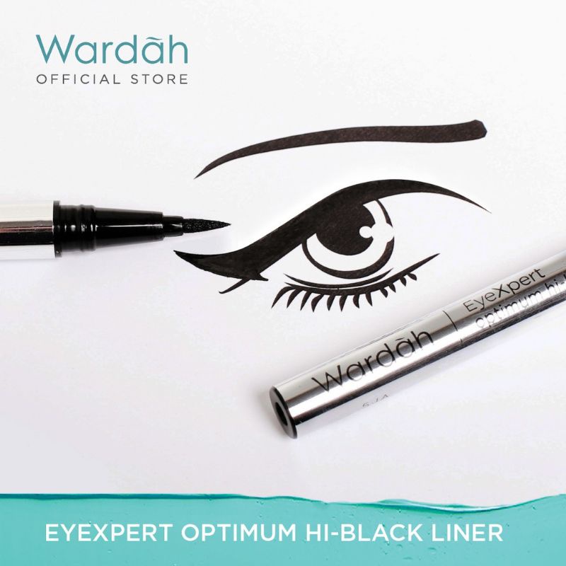 Wardah EyeXpert Series ✔️BPOM Optimum Hi-Black Eye Liner Waterproof