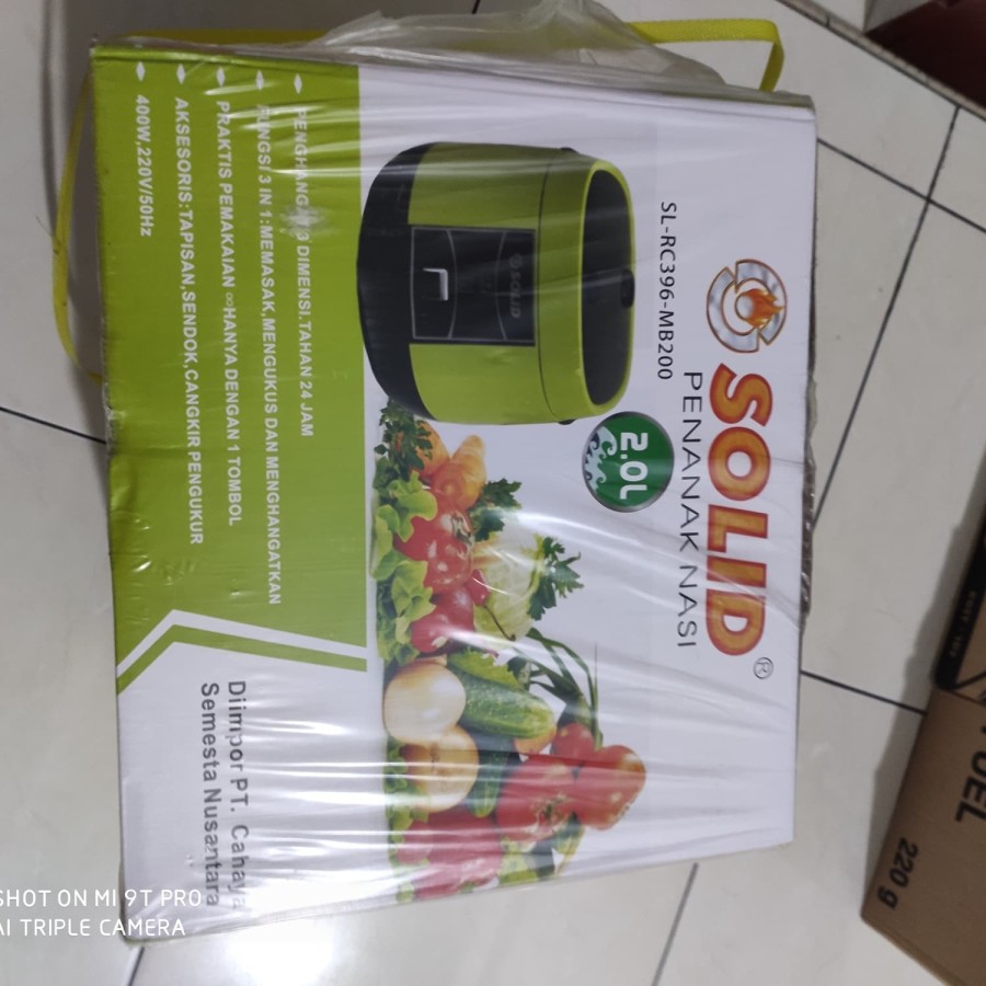 SOLID SL RC 396 MB200 - Magic Com 2 Liter / Rice Cooker 2 Liter 3in1