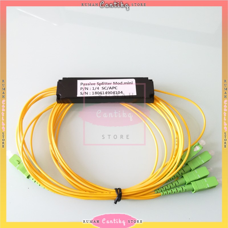 TERBARU Passive Splitter 1/4 Mini Modular SC APC No Brand Fiber Optik [COD]