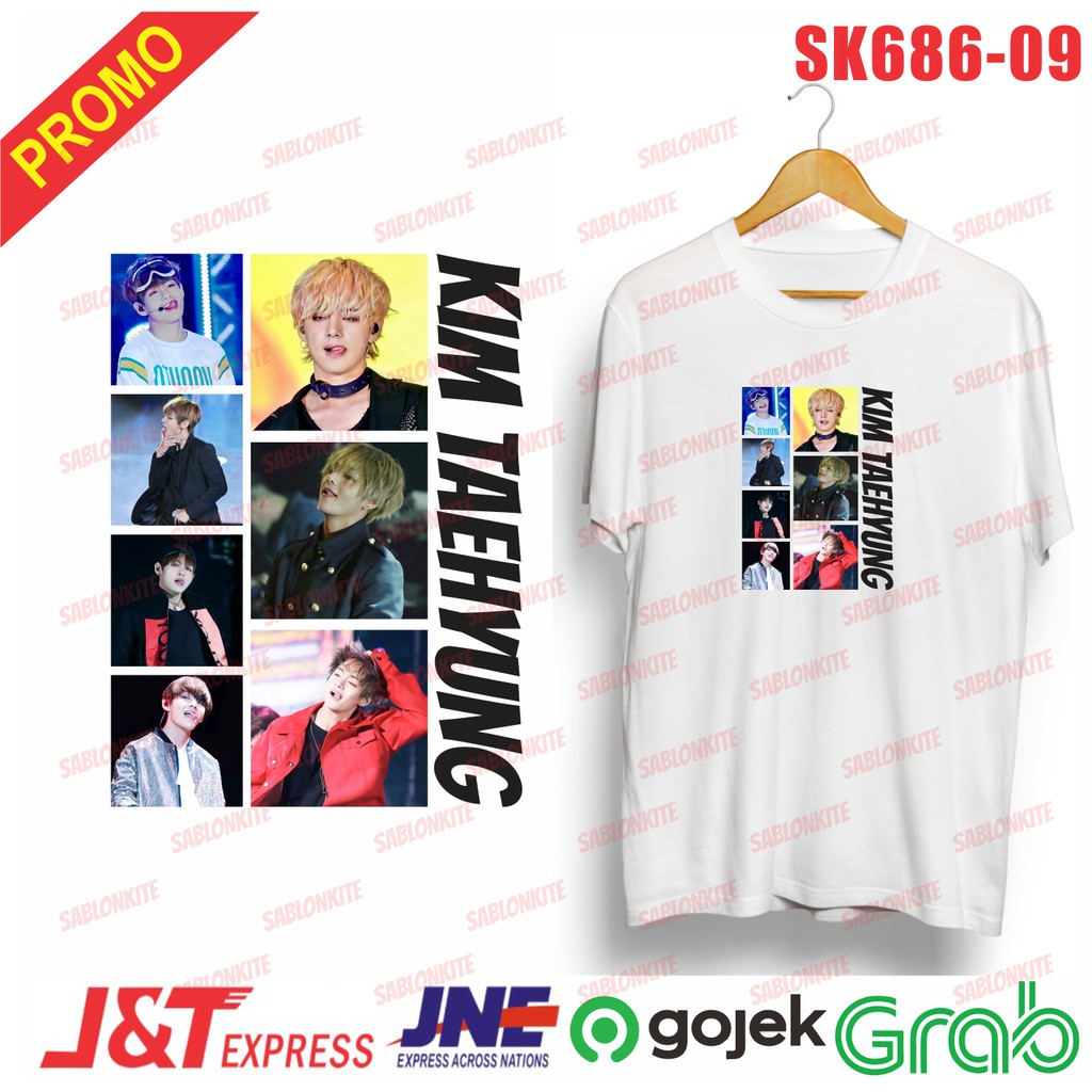 murah!!! kaos KPOP member kim taehyung v unisex sk686 combed 30s