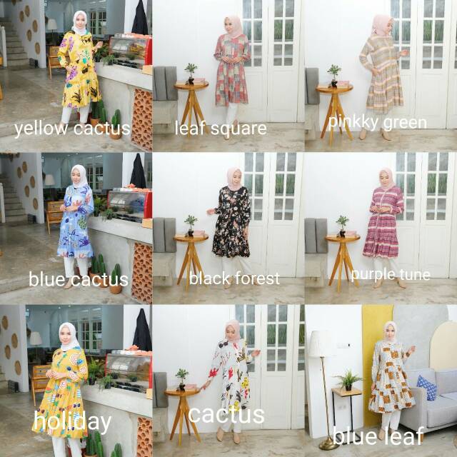 SYAHNAZ MIDI TUNIK BY KAF