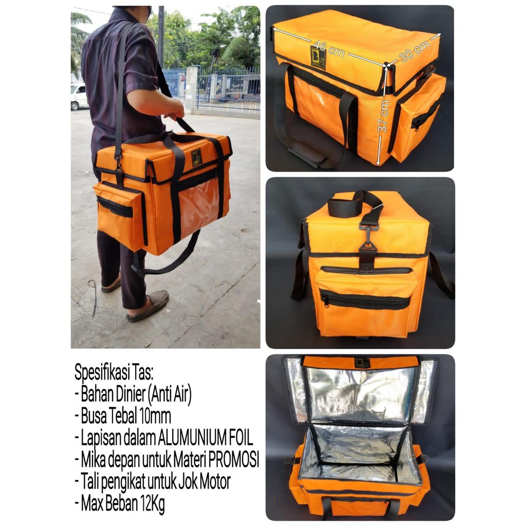 Tas Delivery Ransel Waterproof merk Big Bagg buat Kurir delivery bahan kuat dan tebal