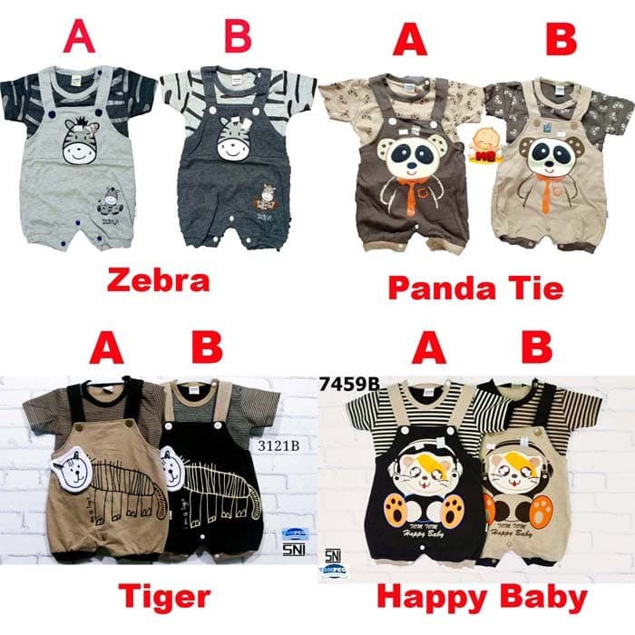 Baju Bayi Laki Laki Baju Kodok Bayi Lucu Banyak Pilihan Zebra Jumper bayi karakter hewan lucu