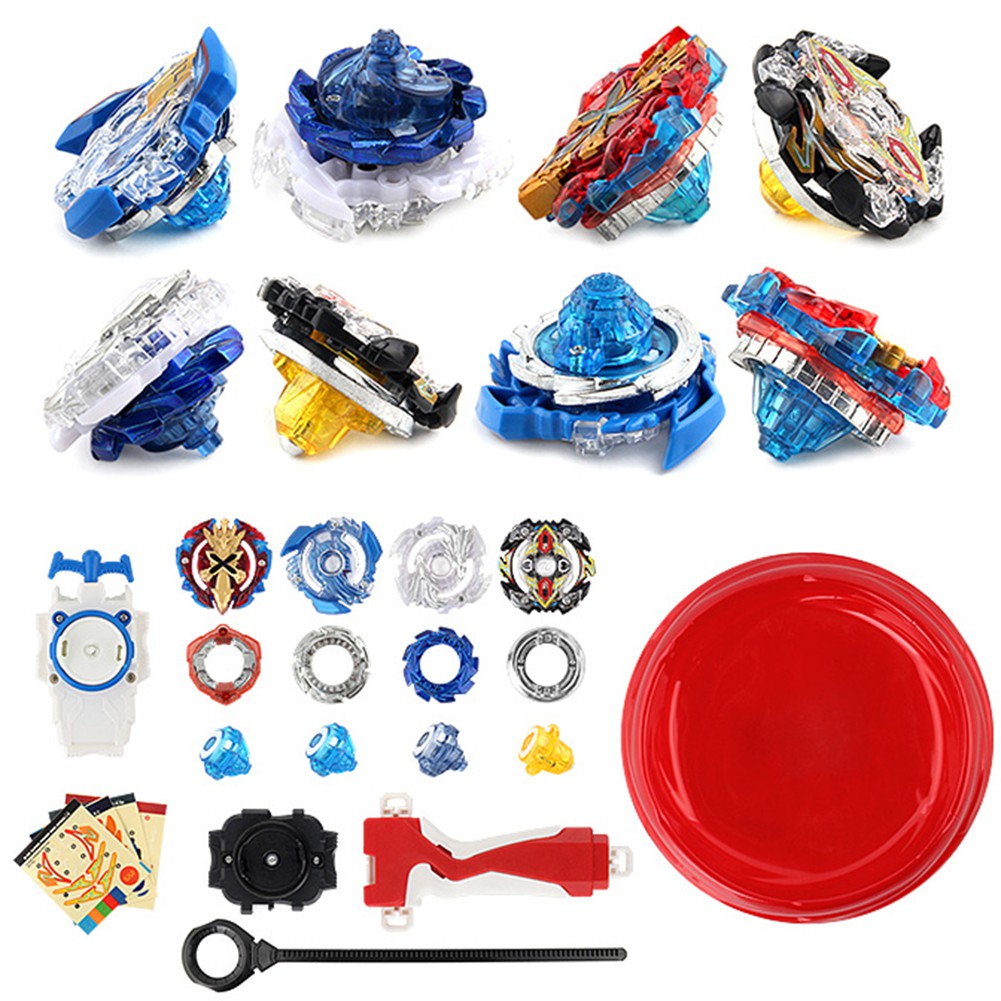 4in1 Mainan Gasing Beyblade Burst dengan Transmitter Peluncur untuk Anak