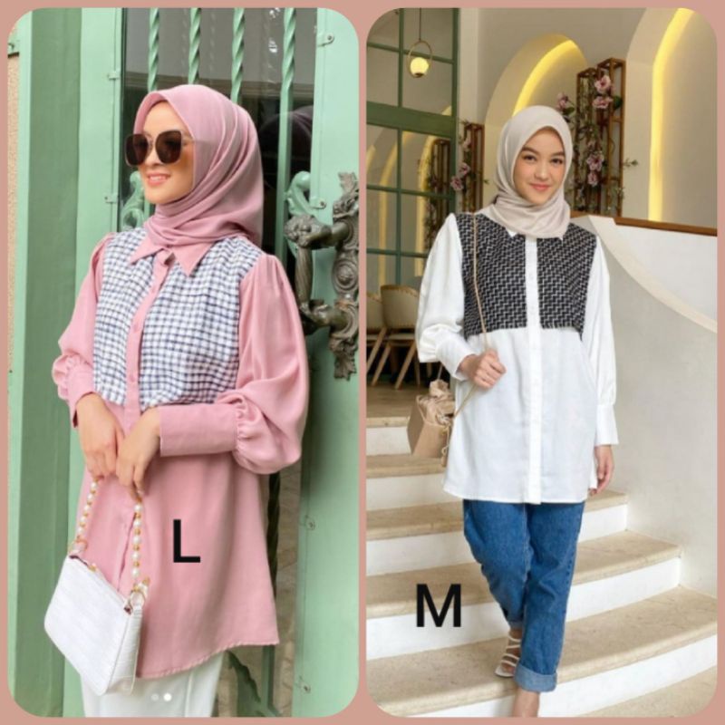 Tweed Blouse by Vanilla Hijab