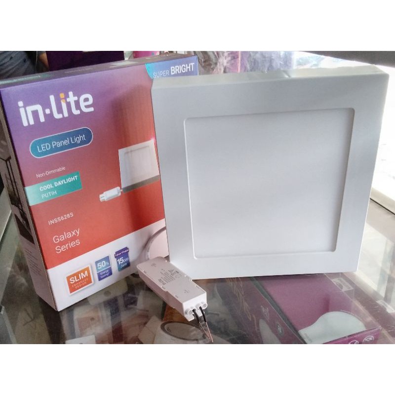 Downlight LED In Lite 12 Watt Outbow Kotak Warna Putih-Kuning