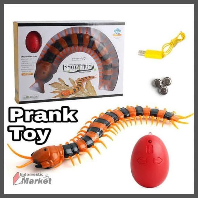 TERLARI5 Mainan Prank Toy Lipan Kelabang Dengan Remote Control RC