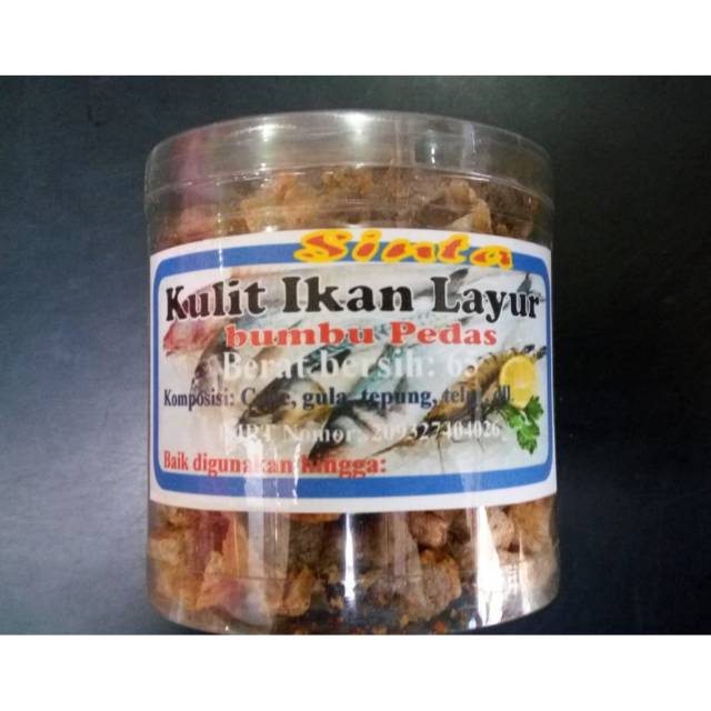 

Kulit Ikan Layur bumbu Pedas