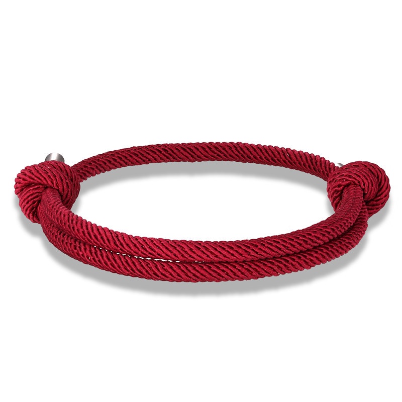 Handmade woven Jin Gang simpul merah tali gelang tahun lahir Truelove Simpul pecinta Merah membawa t