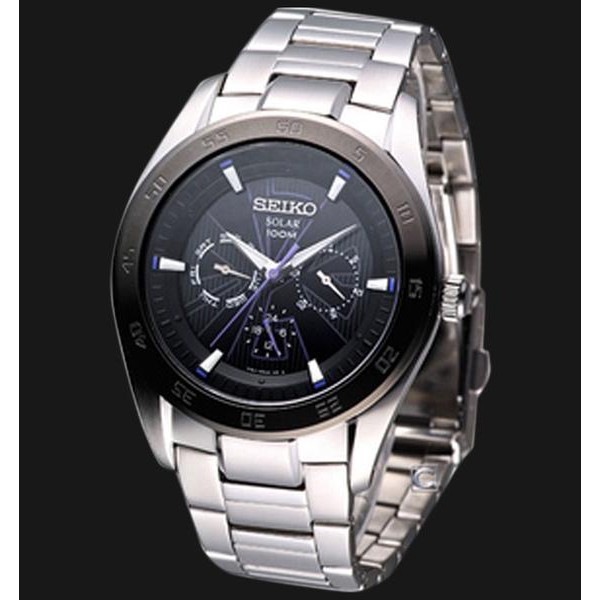 Seiko Criteria SNE225P1 Solar Black Dial - Jam Tangan Pria SNE225