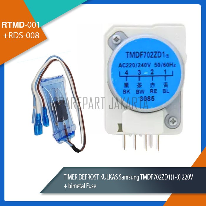 Jual Timer defrost dan bimetal fuse defrost kulkas Samsung 2 pintu Shopee Indonesia