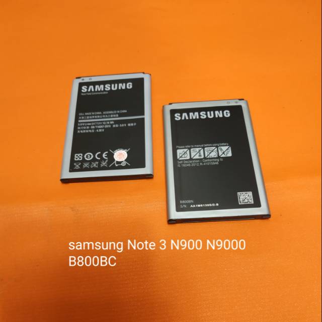 Baterai Samsung Note 3 . N900 . N9000 B800BC battery batre baterei batrei batrai bateray