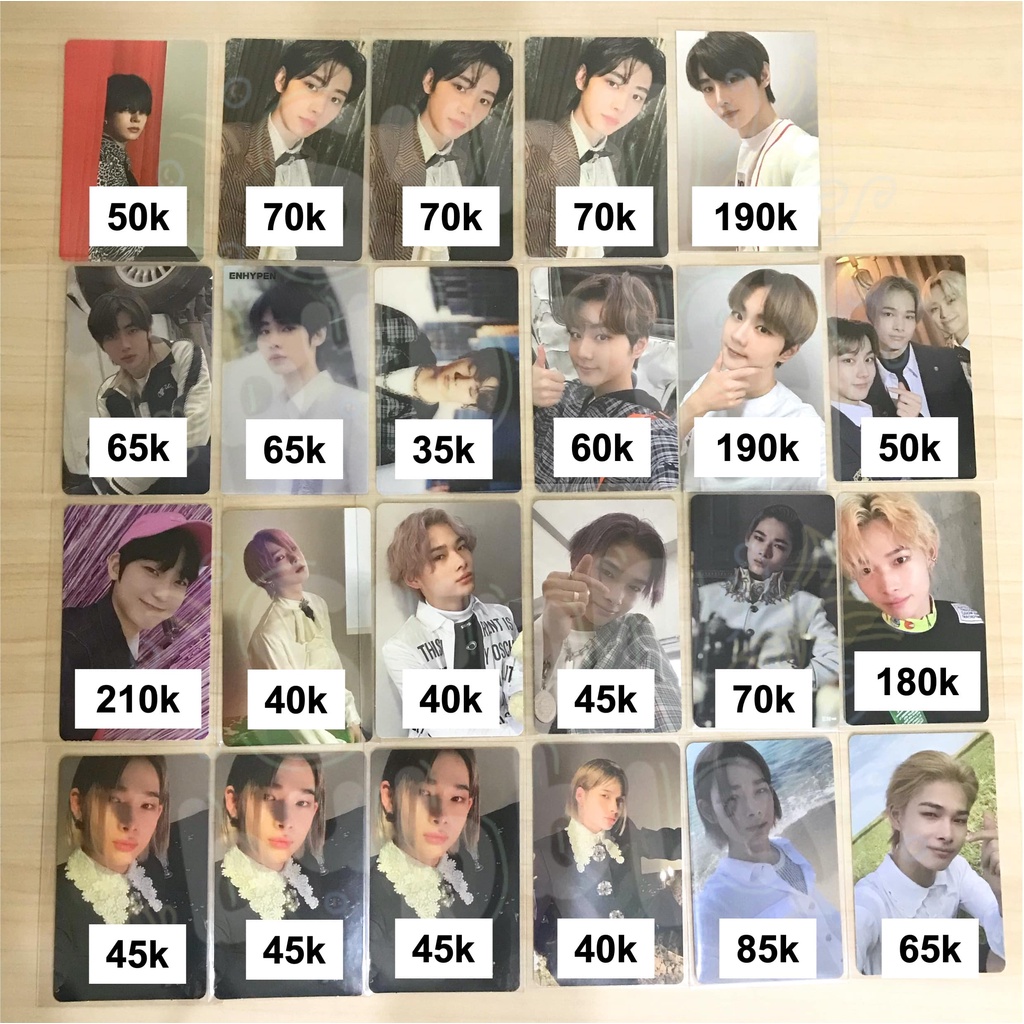 [BACA DESC] ENHYPEN PC PHOTOCARD LD LUCKY DRAW BENE BENEFIT BORDER CARNIVAL UP HYPE DIMENSION DILEMM