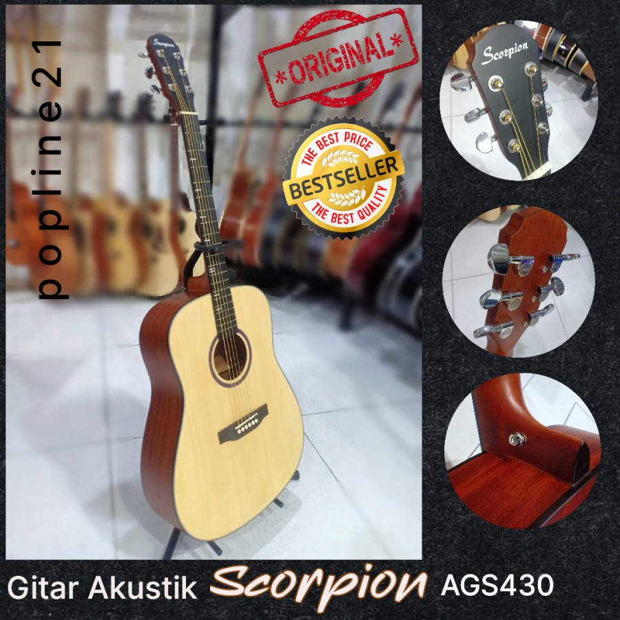 Gitar Akustik SCORPION AGS430 / Scorpion AGS 430 Acoustic Guitar