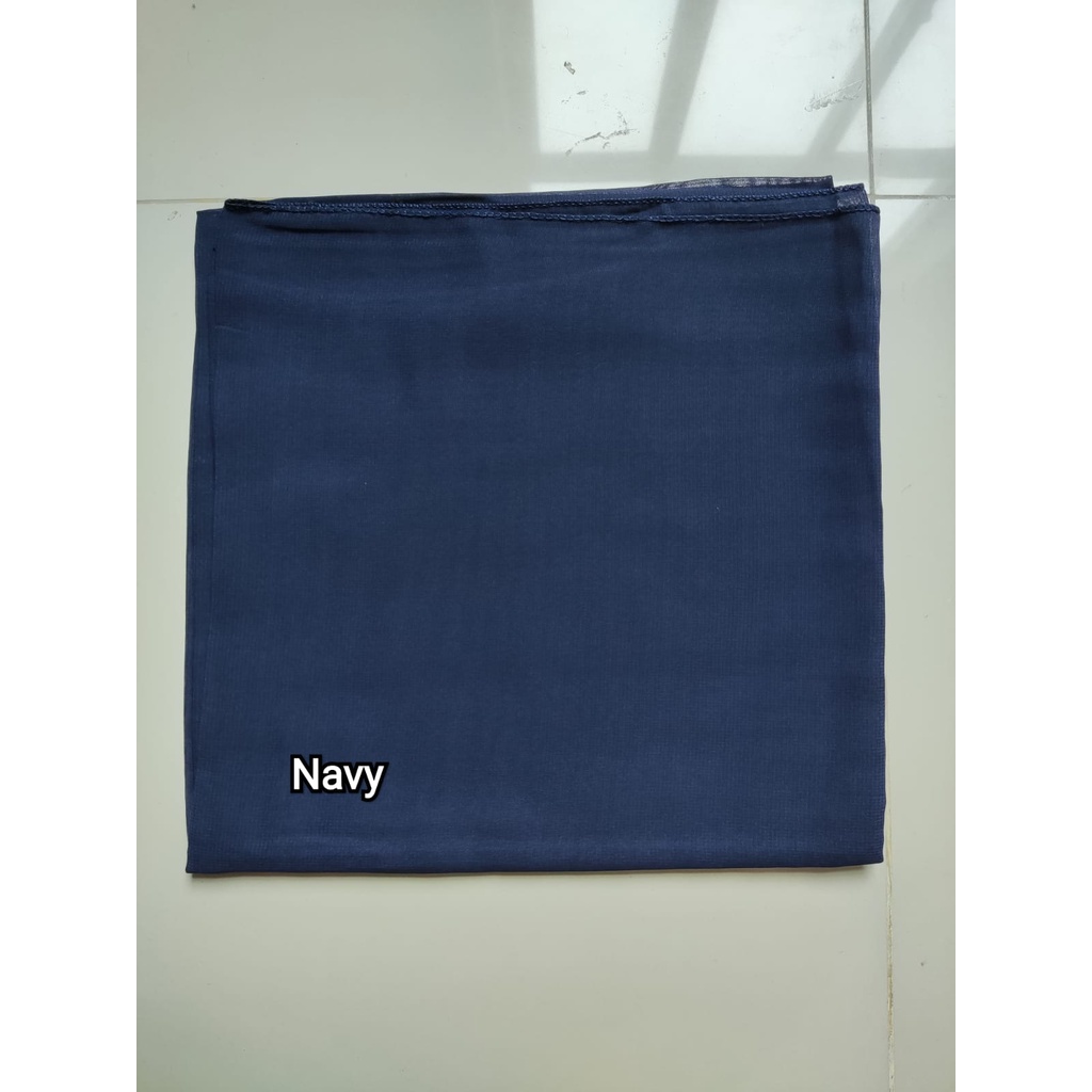 GF Medan - BELLA SQUARE TERMURAH - Jilbab Segi Empat Polycotton - Hijab Segiempat Murah Medan-NAVY