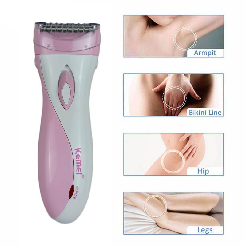 Kemei Pisau Cukur Elektrik Rechargeable