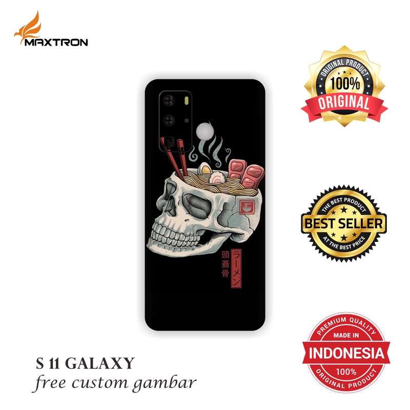 GARSKIN/STICKER HANDPHONE MAXTRON S11 GALAXY CUSTOM