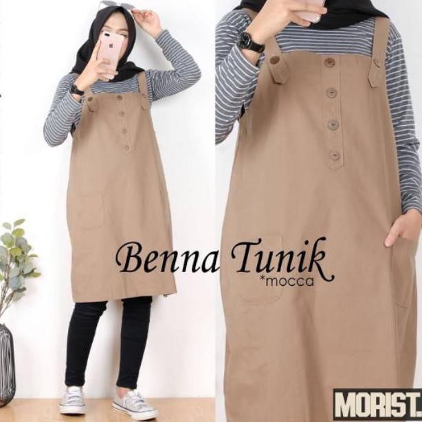 MSY - 1KG MUAT 5PCS | BENNA TUNIK / TUNIK MOSCREPE POLOS /  TUNIK HITS SELEBGRAM